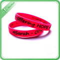 Free Sample Fee Red and Blue Silicone Wristband (HN-GJ-15716)